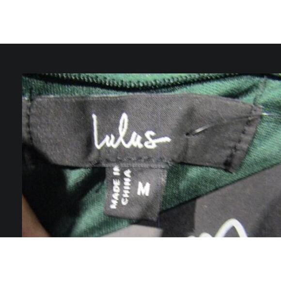 Emerald Green Velvet Strapless Dress – Lulus Size M - Picture 3 of 5